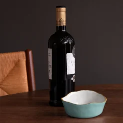 ENCANTO Soho Wine Coaster (Turquoise and White)