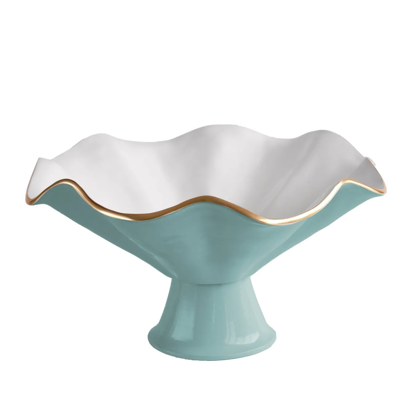 ENCANTO Vento Pedestal (Turquoise and White)