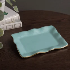 ENCANTO Vento Small Rectangular Tray (Turquoise)
