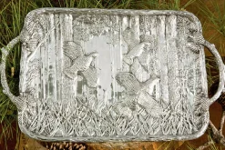 FOREST Quail Tray with Twig Handles