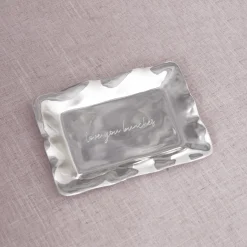 GIFTABLES Engraved Tray "love you bunches"