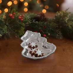 GIFTABLES Holiday Christmas Tree Mini Platter
