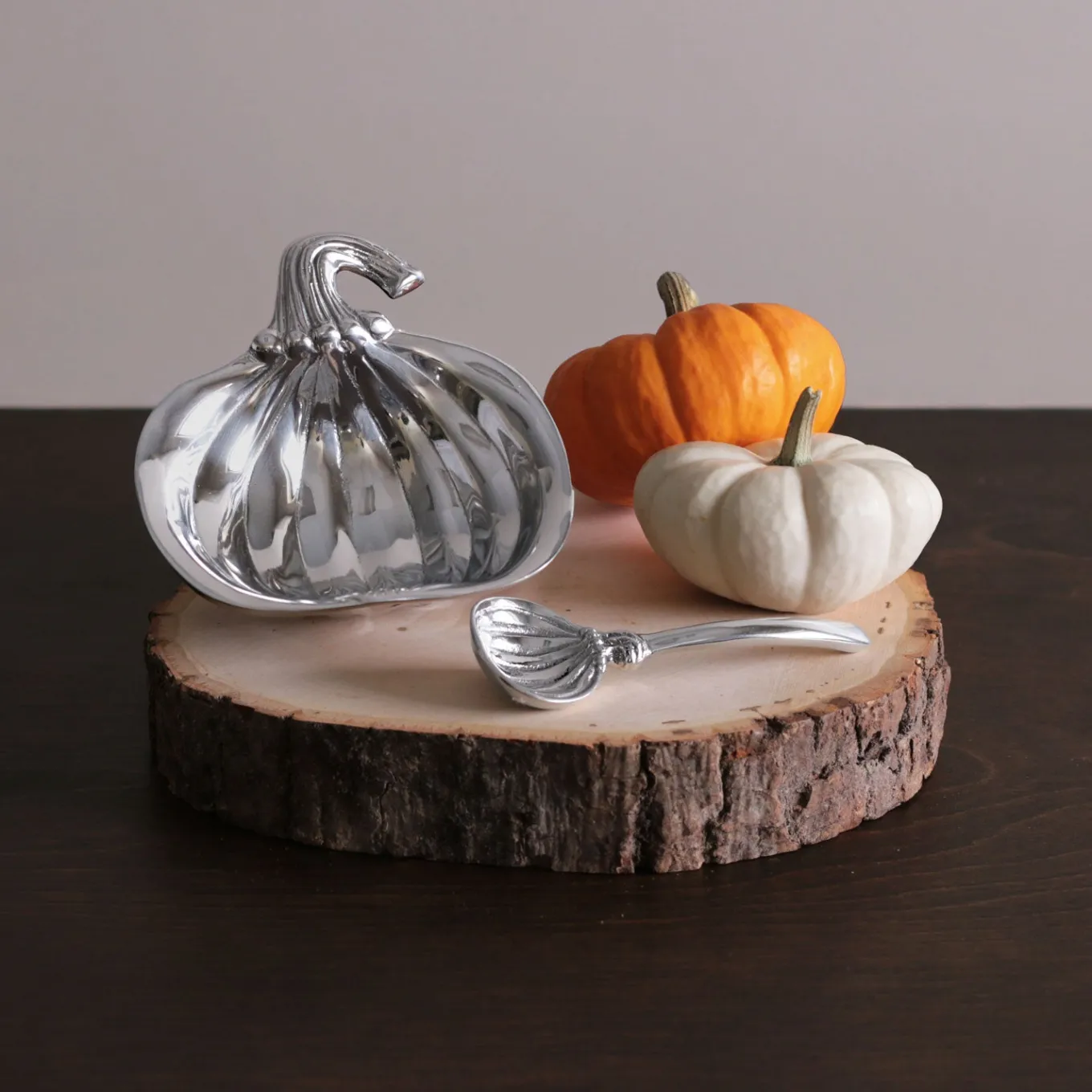 GIFTABLES Holiday Pumpkin Bowl with Spoon