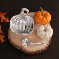 GIFTABLES Holiday Pumpkin Bowl with Spoon