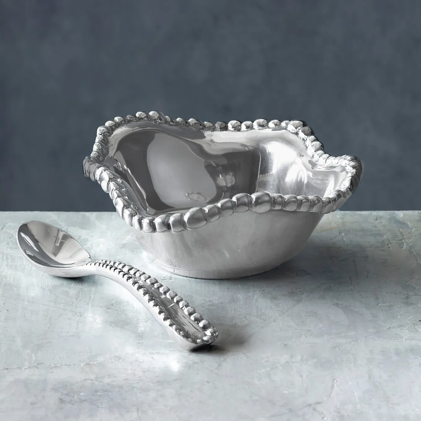 GIFTABLES Organic Pearl Petit Bowl with Spoon