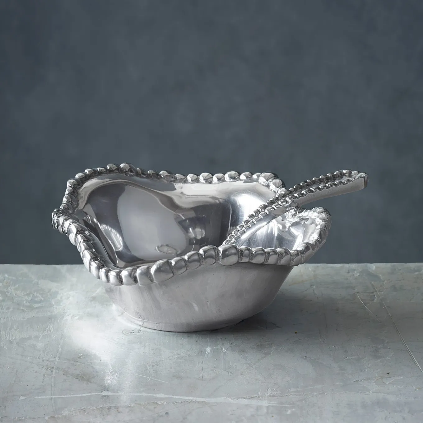 GIFTABLES Organic Pearl Petit Bowl with Spoon