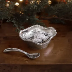 GIFTABLES Organic Pearl Petit Bowl with Spoon