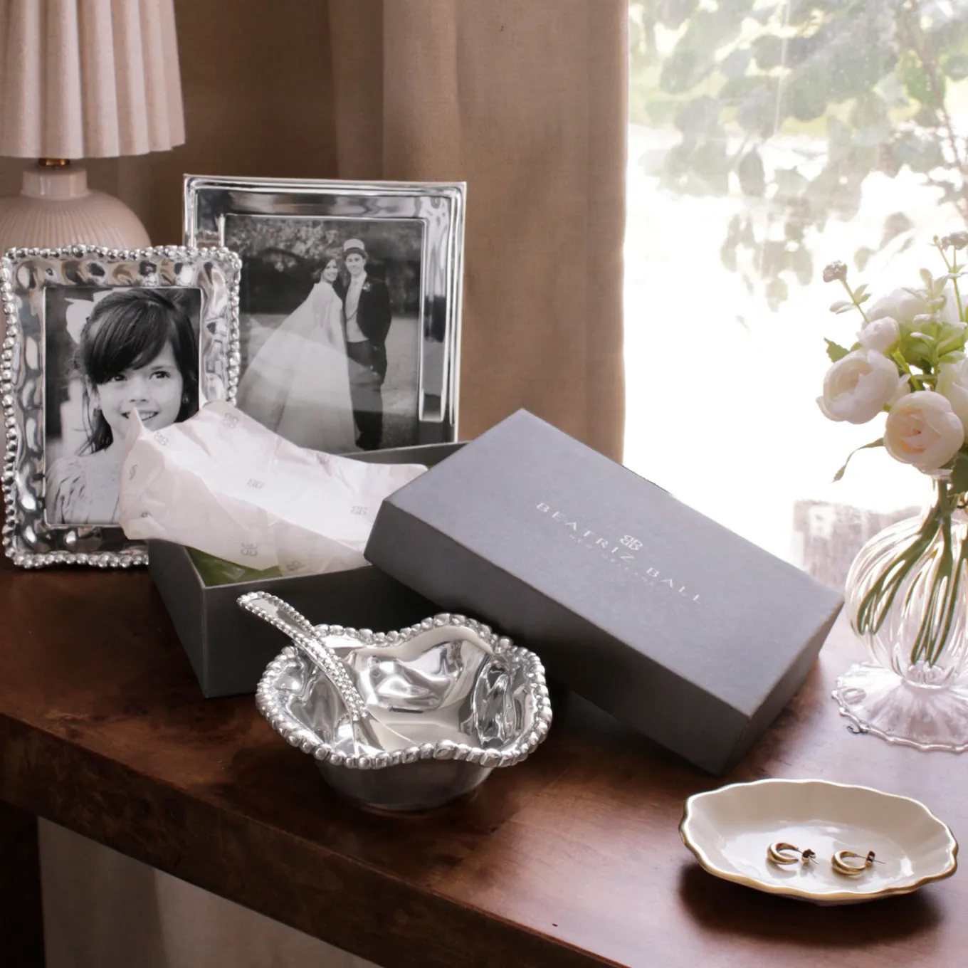 GIFTABLES Organic Pearl Petit Bowl with Spoon