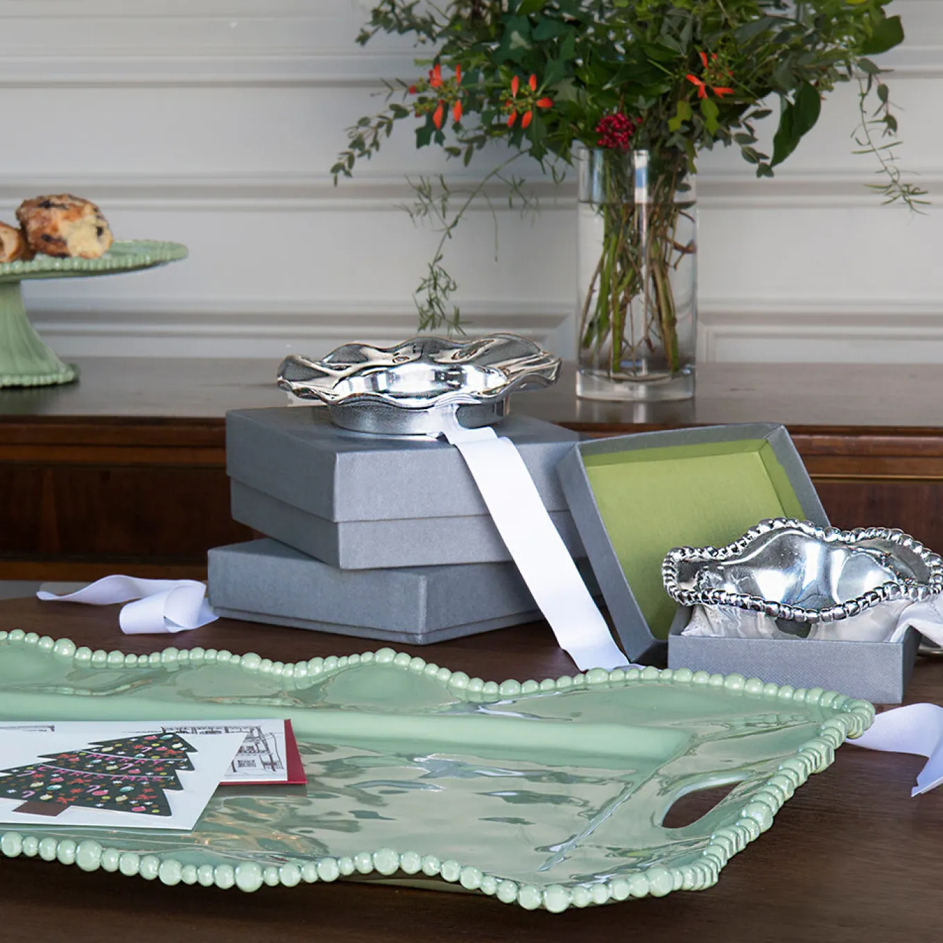 GIFTABLES Organic Pearl Petit Bowl with Spoon