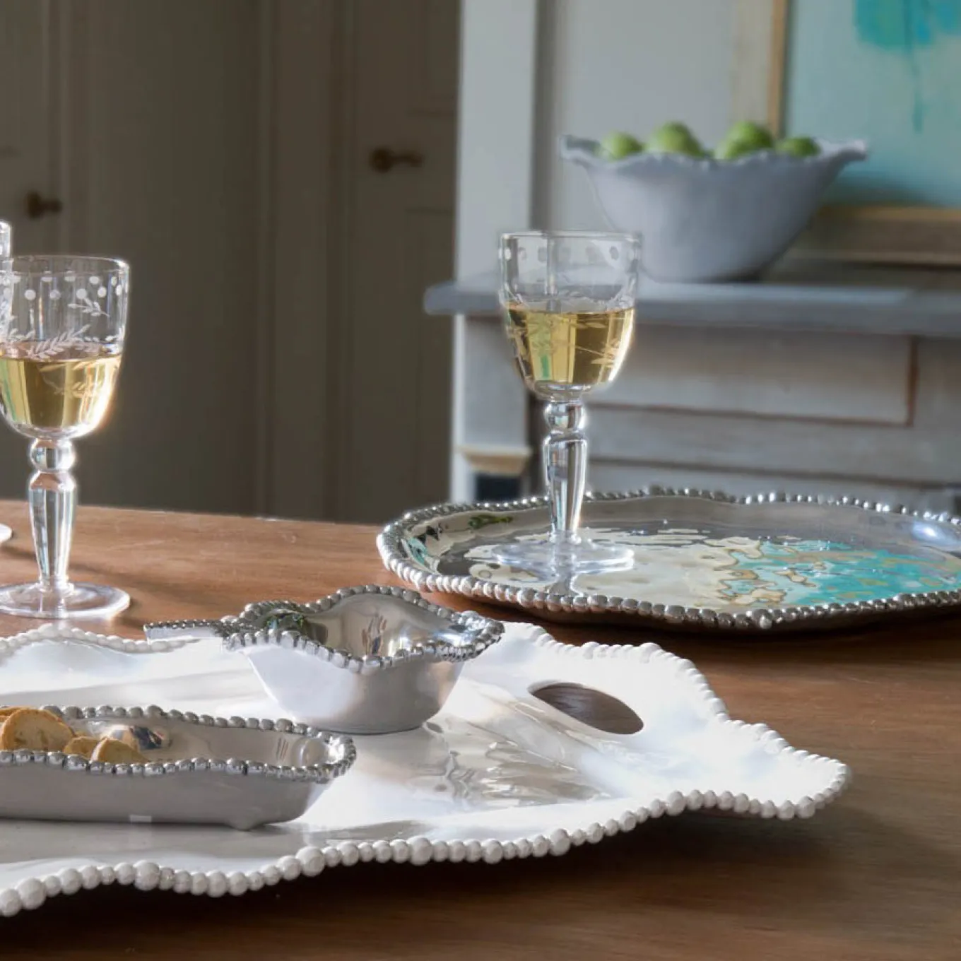 GIFTABLES Organic Pearl Petit Bowl with Spoon