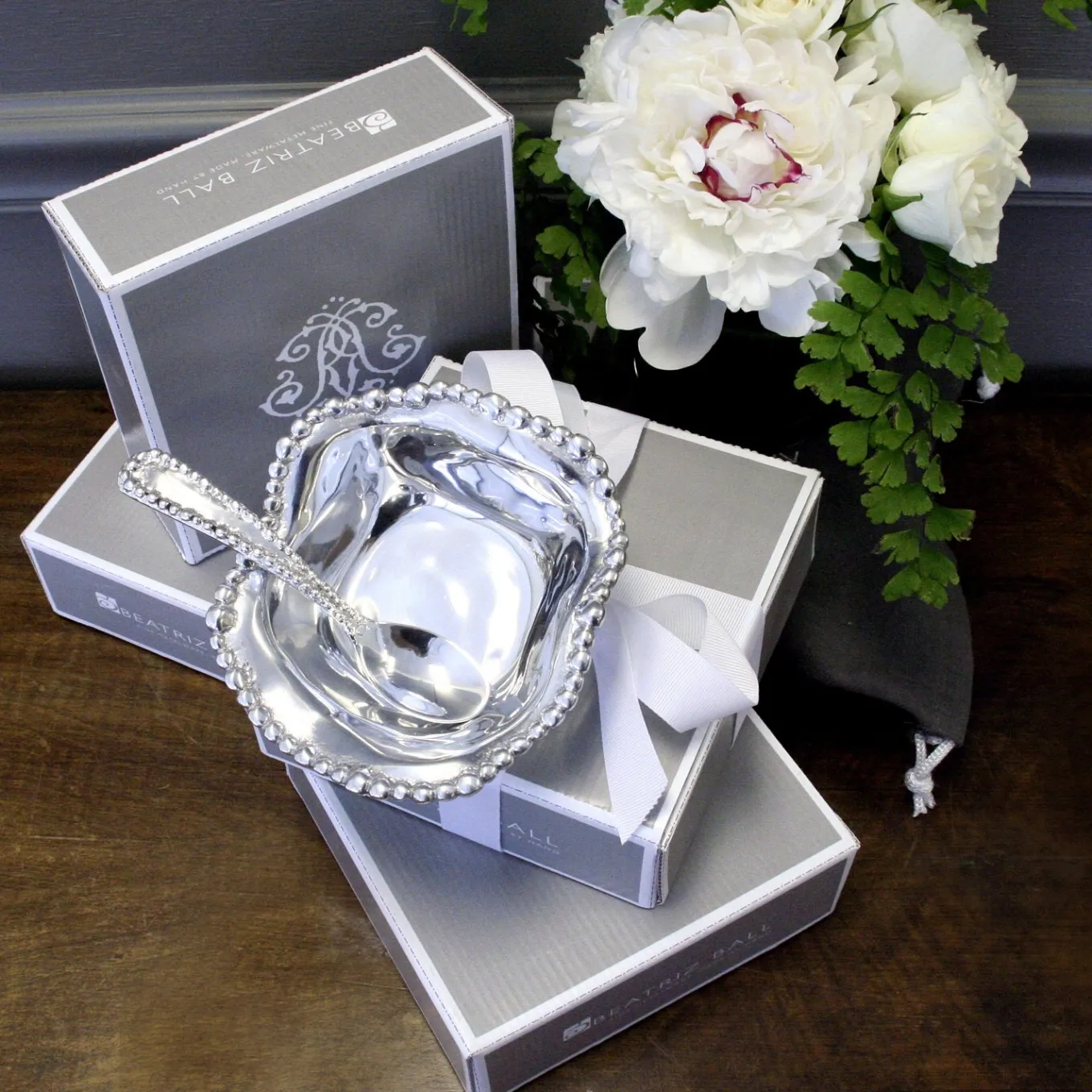 GIFTABLES Organic Pearl Petit Bowl with Spoon