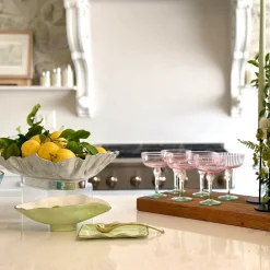 GLASS Aquarelle Coupe Set of 4 (Multi)