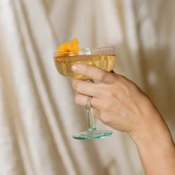 GLASS Aquarelle Coupe Set of 4 (Multi)