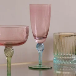 GLASS Aquarelle Flute Set of 4 (Multi)