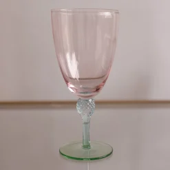 GLASS Aquarelle Wine (or All Purpose) Glass Set of 4 (Multi)