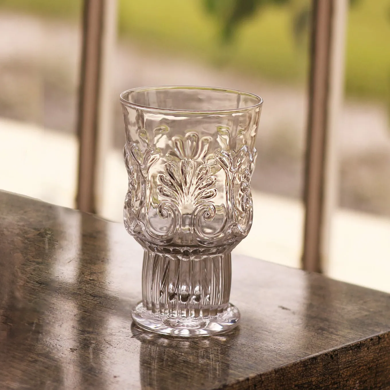 GLASS Baroque 6 oz Stemless Set of 4 (Clear)