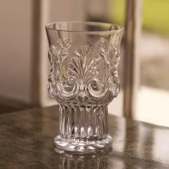 GLASS Baroque 12 oz Stemless Set of 4 (Clear)