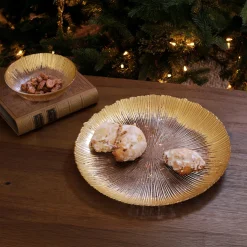 GLASS Radiant Charger Plate (Clear and Gold)