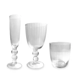 GLASS Venice Champagne Flute Set of 4 (Clear)