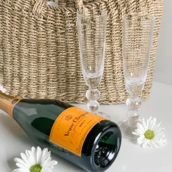 GLASS Venice Champagne Flute Set of 4 (Clear)