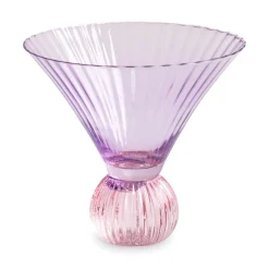 GLASS Venice Martini Set of 4 (Violet and Pink)