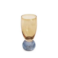 GLASS Venice Shot Glass Set of 4 (Amber and Blue )