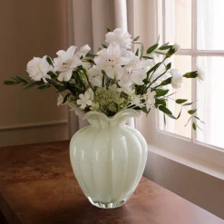 GLASS Vento Large Vase Pistachio