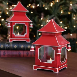 HOLIDAY Pagoda Lantern (Red)