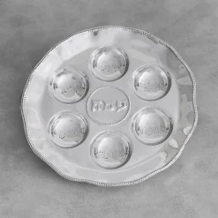 JUDAICA Seder Plate with Pearls