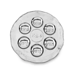 JUDAICA Seder Plate with Pearls