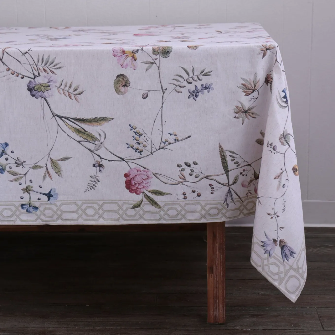 LINEN Gabrielle tablecloth 70 x120 (Floral)