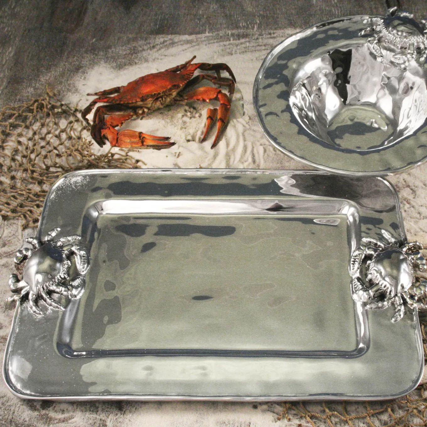 OCEAN Crab Medium Rectangular Tray