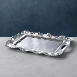 ORGANIC PEARL Kristi Medium Rectangular Tray with Handles