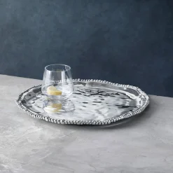 ORGANIC PEARL Nova Round Platter