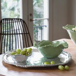 ORGANIC PEARL Nova Round Platter