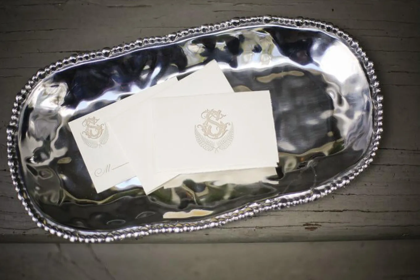 ORGANIC PEARL Nova Small Oval Platter