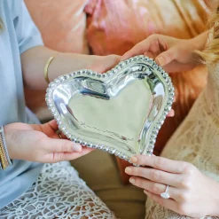 ORGANIC PEARL Small Heart Platter