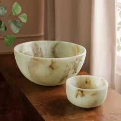 RESIN Giada Large Bowl Jade Swirl
