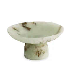 RESIN Giada Medium Pedestal Jade Swirl