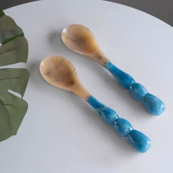 RESIN Rio Bubble Salad Servers (Blue)