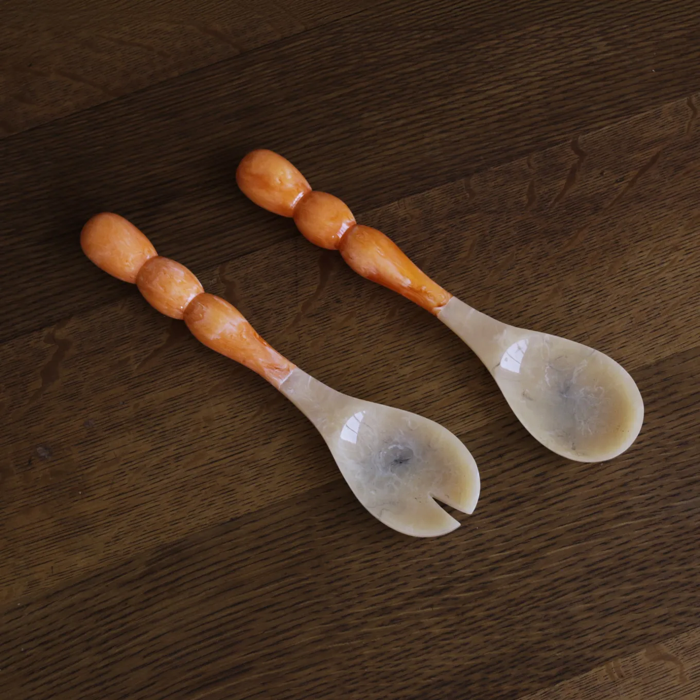 RESIN Rio Bubble Salad Servers(Orange)