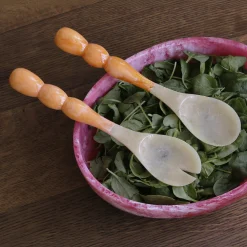 RESIN Rio Bubble Salad Servers(Orange)