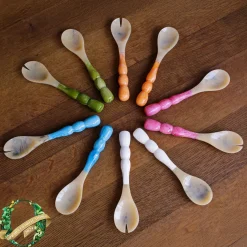 RESIN Rio Bubble Salad Servers(Orange)