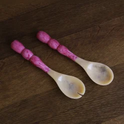 RESIN Rio Bubble Salad Servers (Pink)