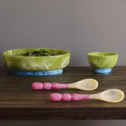 RESIN Rio Bubble Salad Servers (Pink)