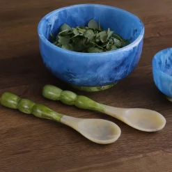 RESIN Rio Bubble Salad Servers (Green)