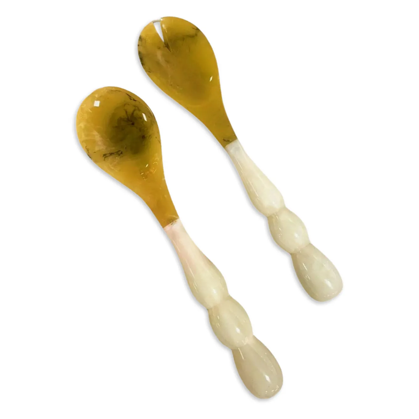 RESIN Rio Bubble Salad Servers (White)