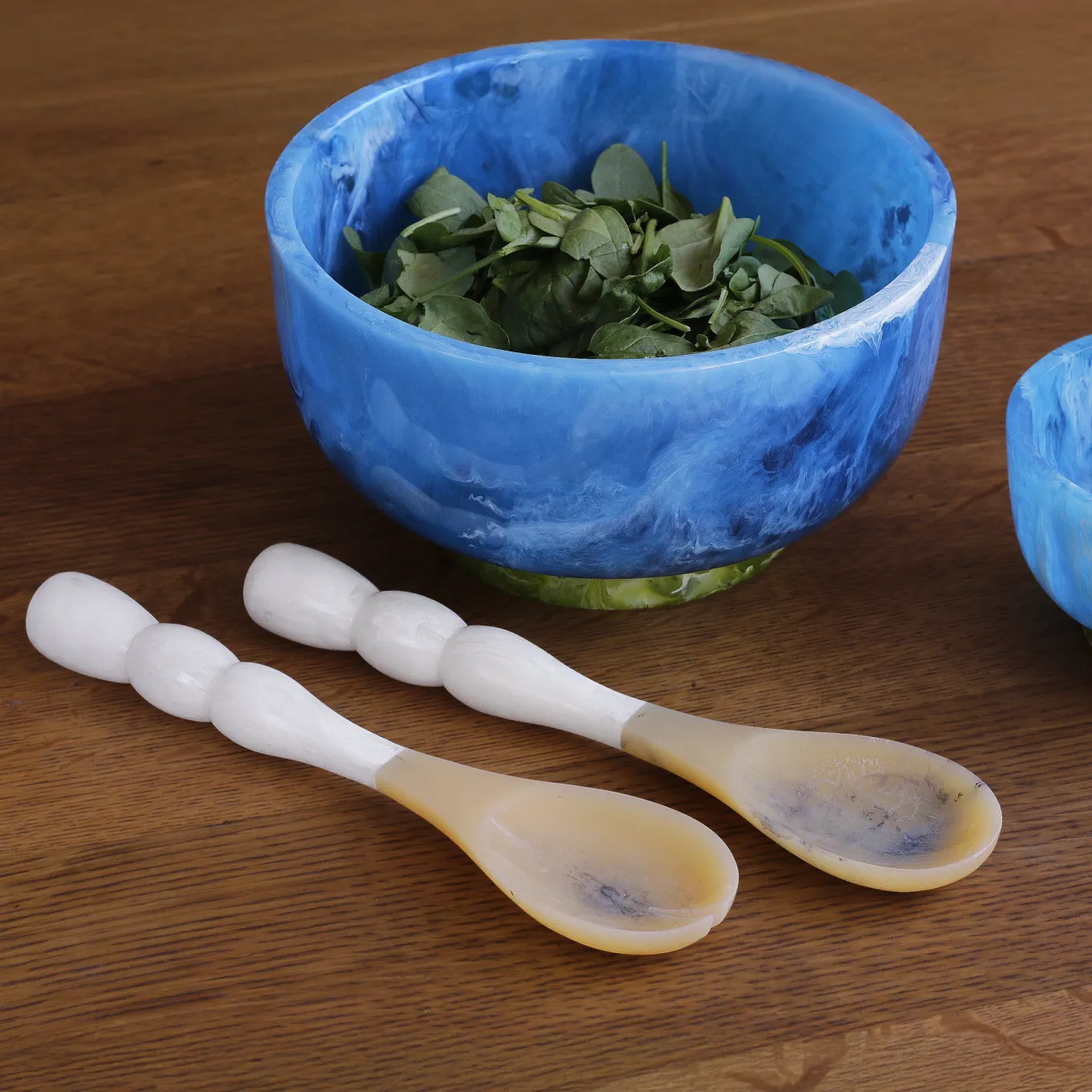 RESIN Rio Bubble Salad Servers (White)