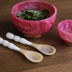 RESIN Rio Large Bowl with Base (Pink and Orange)