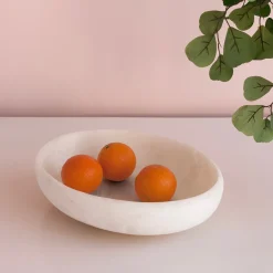 RESIN Sorbet Large Oval Bowl Coconut